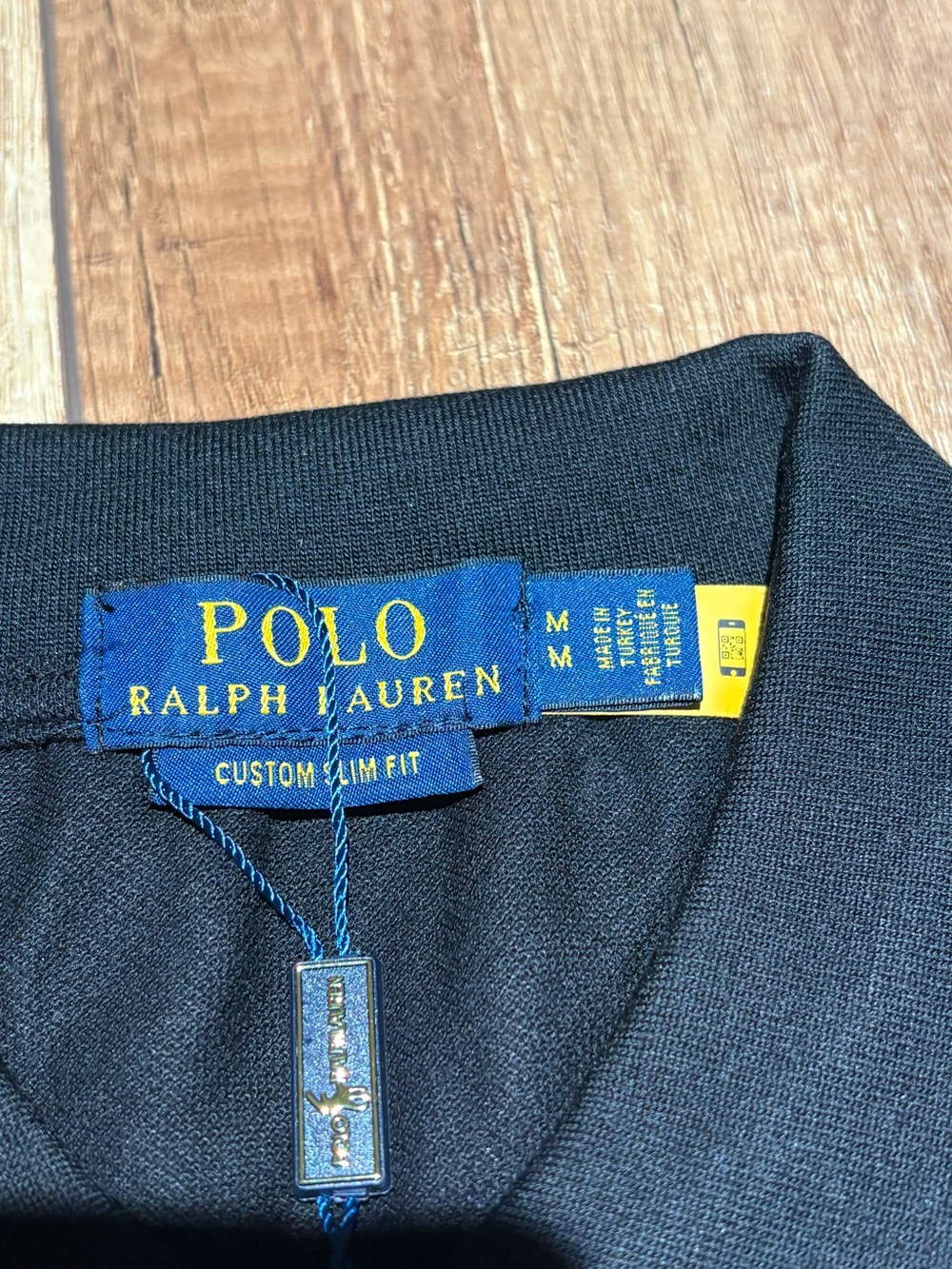 Polo Ralph Lauren Mens Black and White Slim Fit Tokyo Polo Shirt Brand New Small - Picture 9 of 13